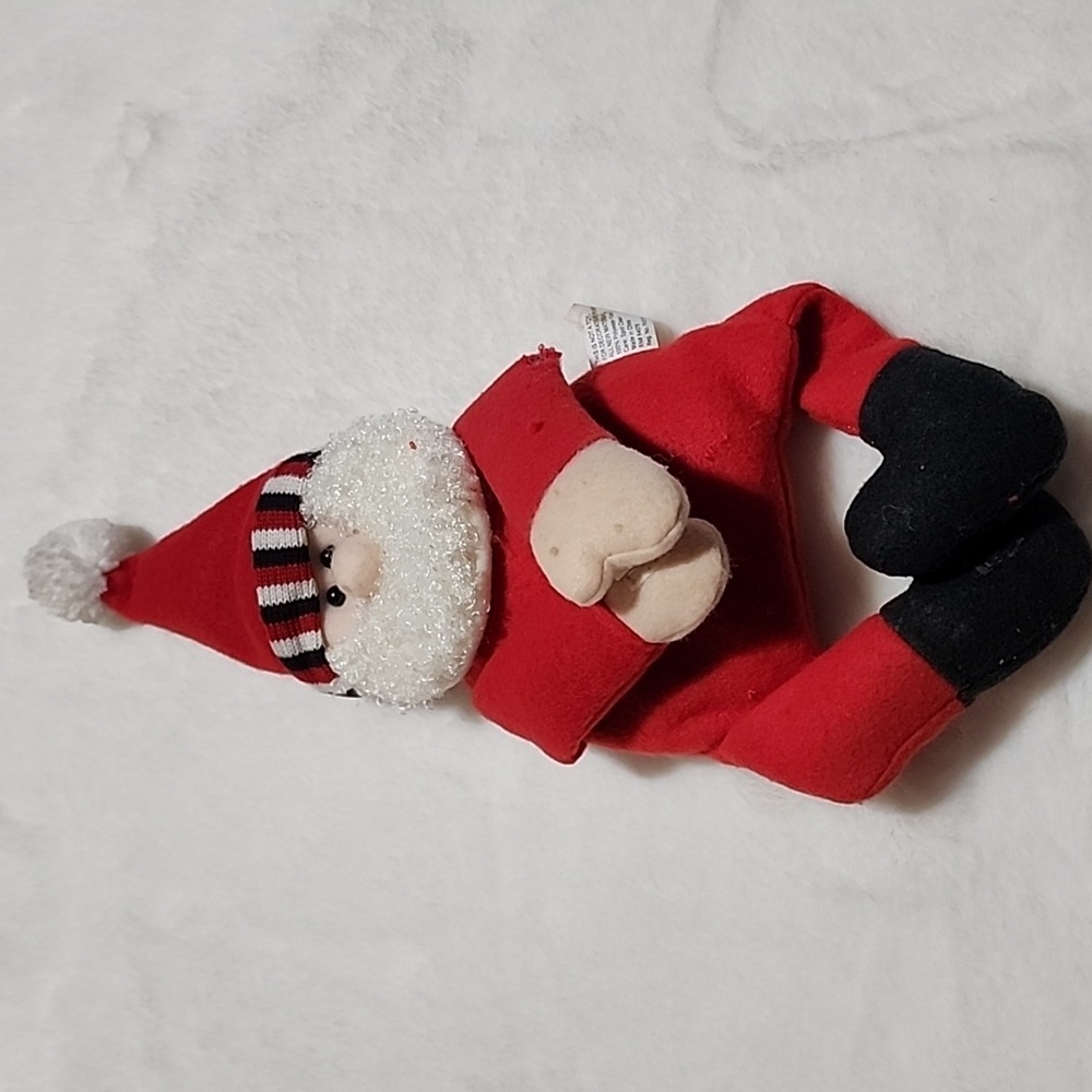 Santa Claus 🧑‍🎄  STUFFED TOY with VELCRO  HANDS & FEET.  👀 SEE PHOTOS 👀 📸